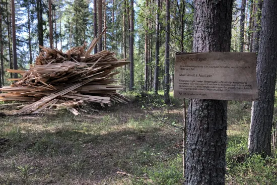 Konstverk skogen kallar